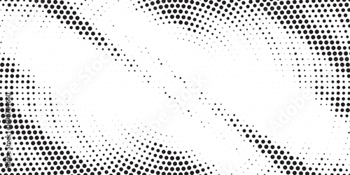 Halftone background vector, abstract backdrop design with two tone pattern and copy space for edit your content