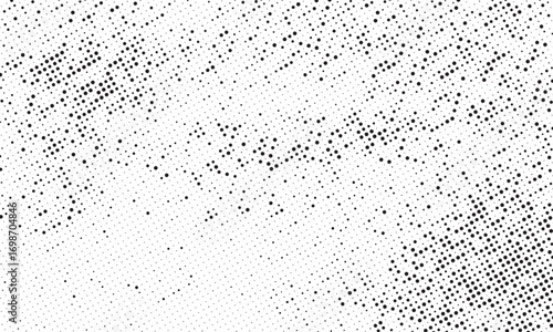 Halftone background vector, abstract backdrop design with two tone pattern and copy space for edit your content