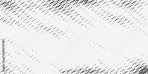 Halftone background vector, abstract backdrop design with two tone pattern and copy space for edit your content