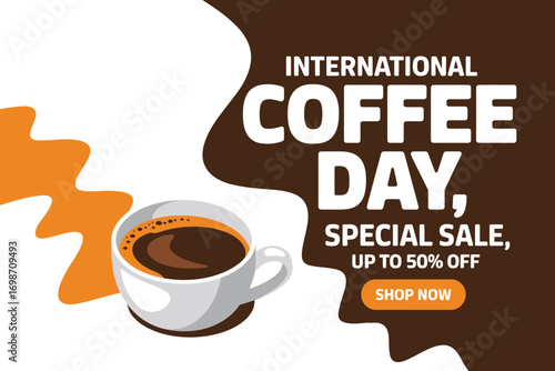Celebrate International Coffee Day with a special sale and a steaming cup of coffee