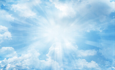 Rays in sky