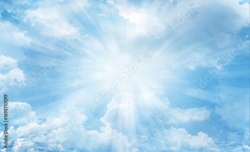 Fototapeta Naklejka Na Ścianę i Meble -  Rays in sky