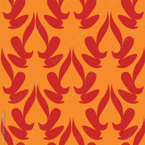 Seamless Abstract Tropical Pattern In Vector