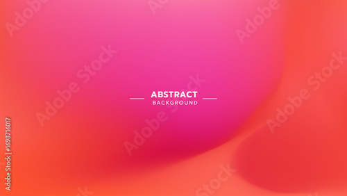 Vibrant abstract gradient background in pink and orange tones. Gradient mesh. Effect blend color.