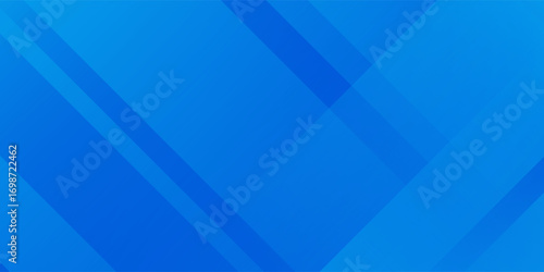 Abstract blue background with diagonal lines. Dynamic shapes composition. Vector illustration