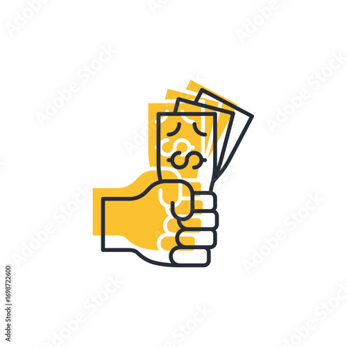 greed icon. greed Symbol sign for mobile concept and web design. Vector icon, Logo illustration, Vector graphics