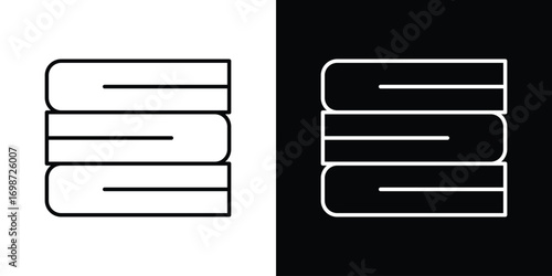 Towel icons. Stroke line art icons