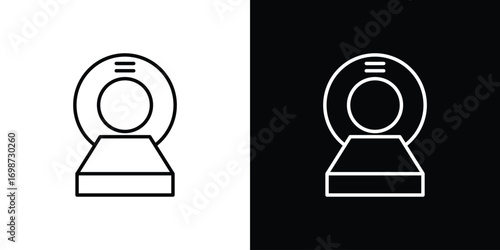 MRI icons. Stroke line art icons