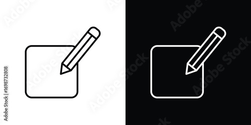Edit icons. Stroke line art icons