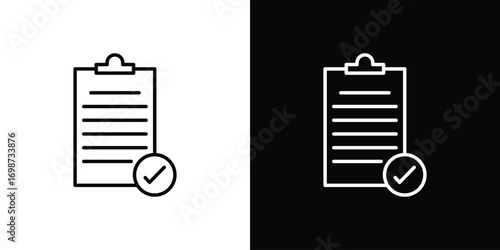 Compliance icons. Stroke line art icons