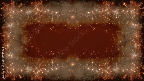 Colorful Fireworks Lighting up the Night Sky During Celebration Event at a Fe...