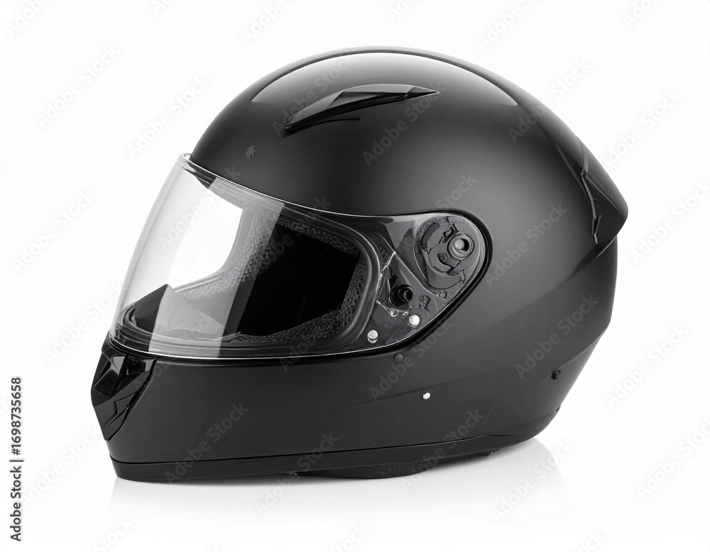 Fototapeta premium motorcycle helmet isolated on white background