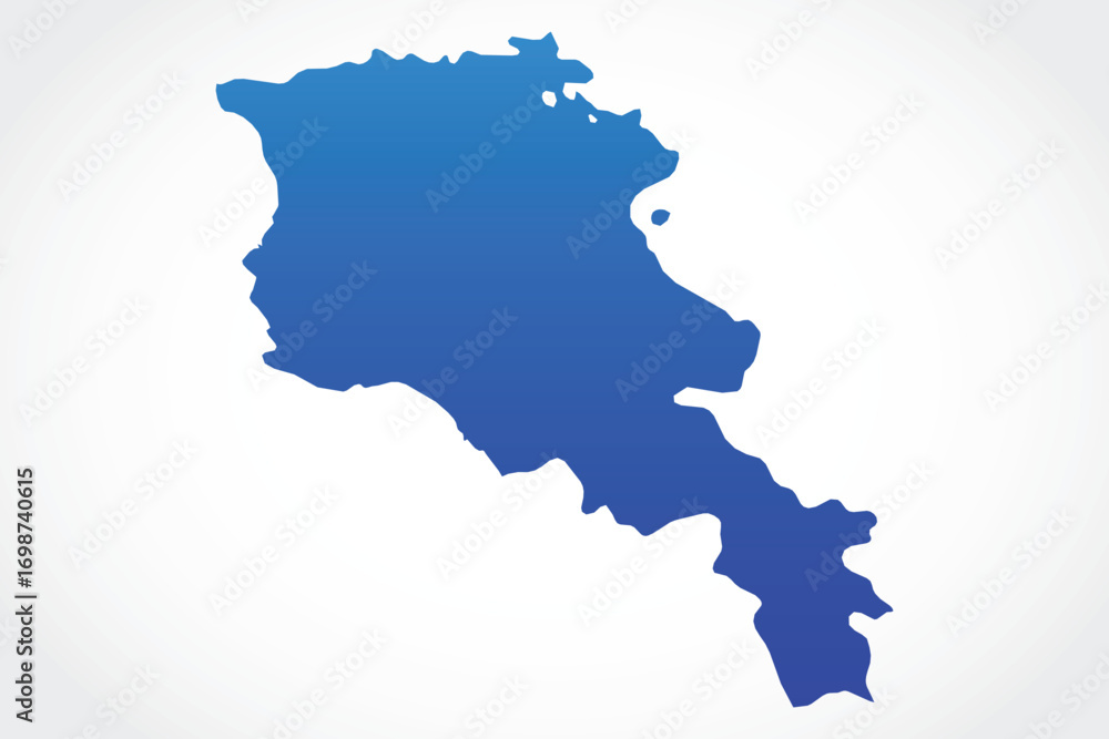 Vector graphic artwork suitable for print and web containing flat detailed map of ARMENIA Vector graphic artwork suitable for print and web containing flat detailed map of ARMENIA
