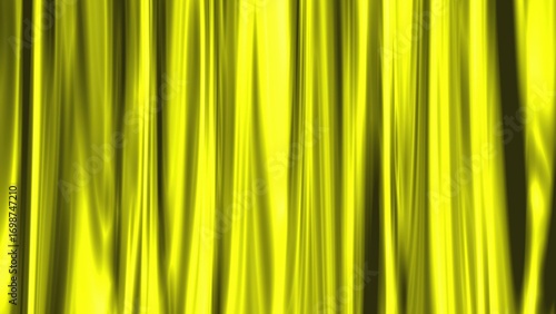 3d gold curtain. Computer generated 3d render