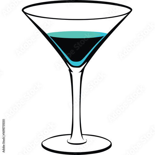 Set of realistic crystal glass or transparent drinking glass cup or alcoholic drinks