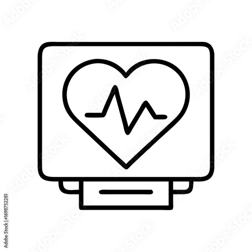 Heart rate monitor electrocardiogram ekg machine health checkup medical device cardiology equipment