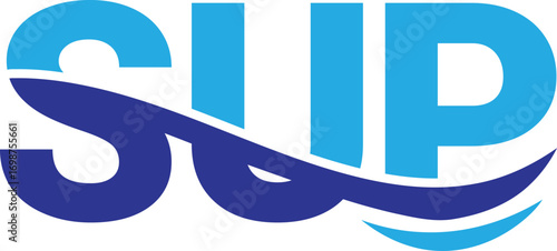 Vector SUP pool logo
