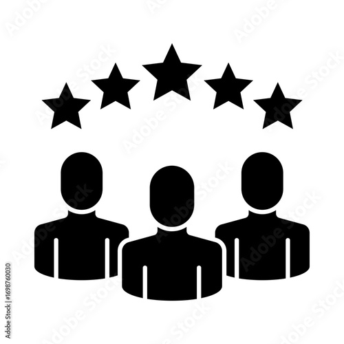Customers Review Icon for customer feedback, product evaluations, and consumer ratings to improve business credibility and enhance customer trust.