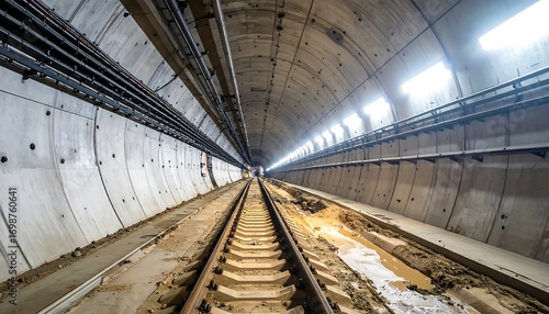 Subway tunnel under construction