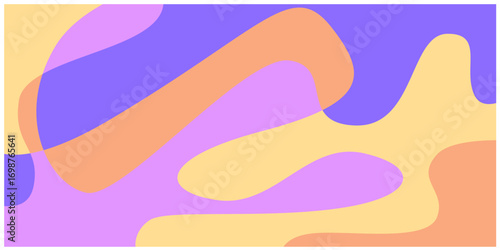 Abstract colorful liquid psychedelic background. Vector illustration. Wavy pattern. Liquid texture for cover design