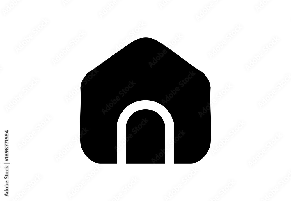 Simple Home Button Icon for Navigation and UI Design Simple Home Button Icon for Navigation and UI Design