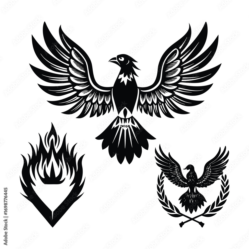 Obraz premium Phoenix SVG