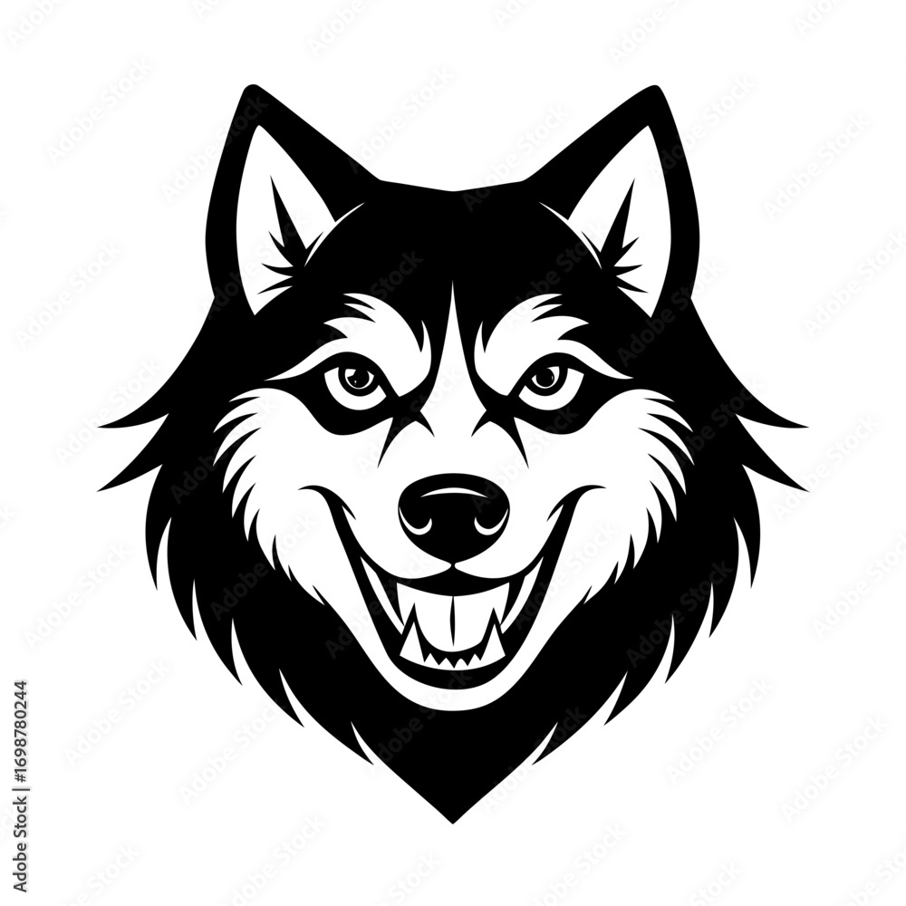 Fototapeta premium vector illustration of wolf