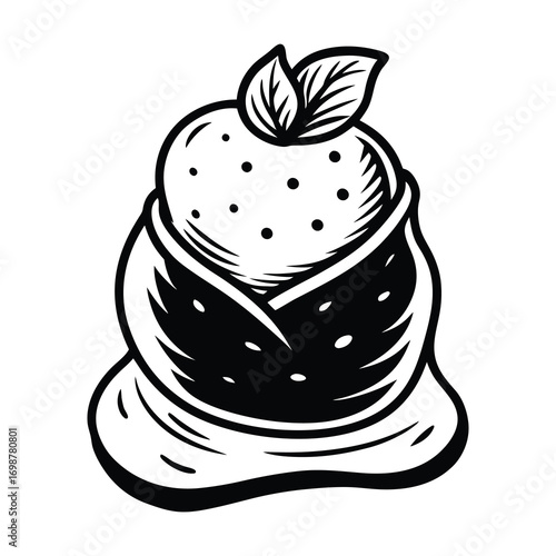 Potato on the sack svg