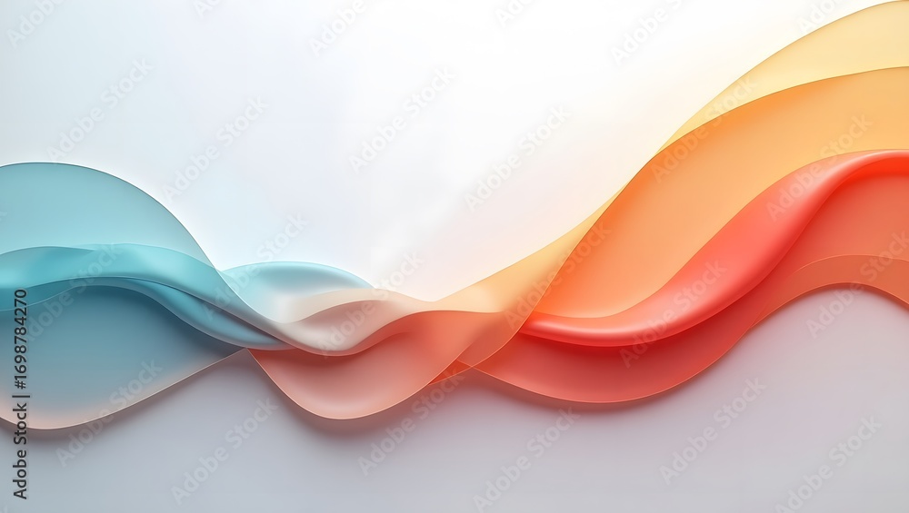 Obraz premium Abstract flowing wave background with vibrant colors