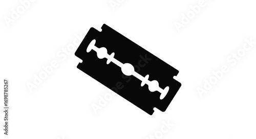 a close up view of a single razor blade