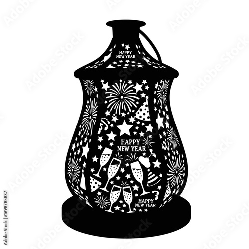 ceramic vase isolated on white