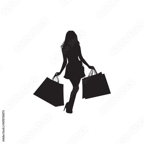 Shopping Cart Icon Vector | Black Friday Sale Symbol