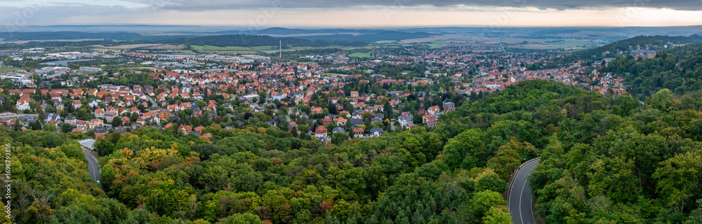 Fototapeta premium Luftbildaufnahmen Blankenburg Harz