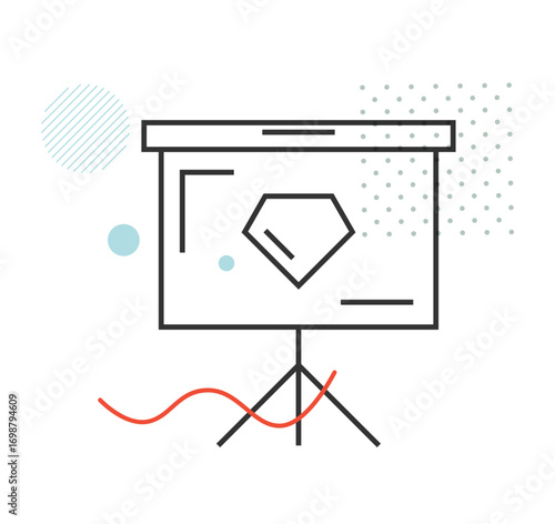 Business Event Presentation Screen - Stock Icon