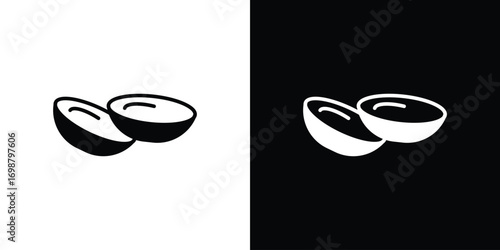 contact lenses icon. flat and line style collection.