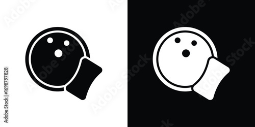 Washing dishes icon. flat and line style collection.