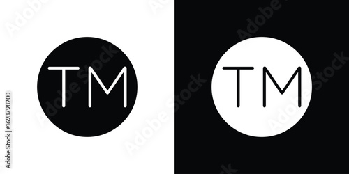 Trademark icon. flat and line style collection.
