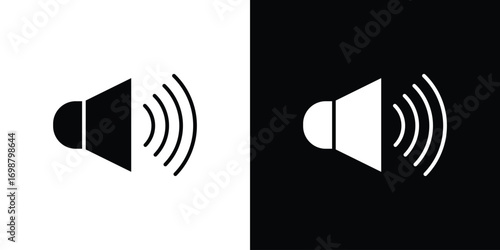 Speaker icon. flat and line style collection.