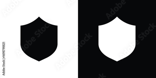 Shield icon. flat and line style collection.