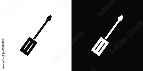 Screwdriver icon. flat and line style collection.