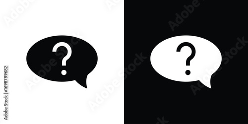 Question mark icon. flat and line style collection.