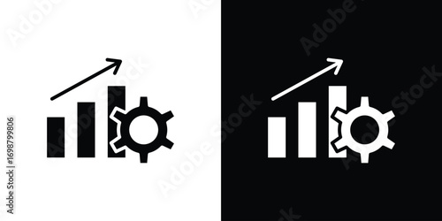 Productivity icon. flat and line style collection.