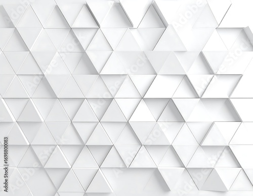 Abstract geometric pattern of white triangles