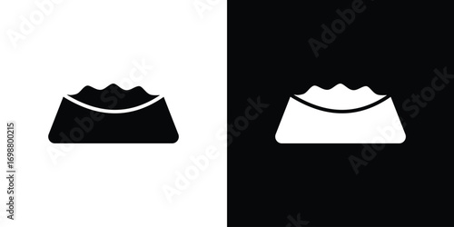 Pet food icon. flat and line style collection.