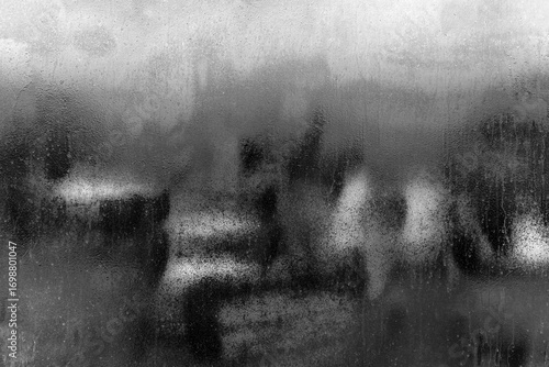 Water-emulsion oil paint abstract black pattern dirty metal texture dark background