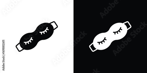Eye mask icon. flat and line style collection.