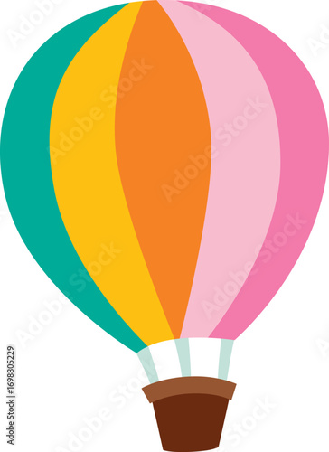 vector illustration of a hot air balloon