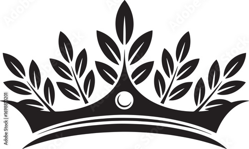 Elegant Laurel Crown Vector Design A Symbol of Victory Achievement and Noble Distinction Isolated