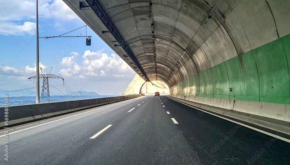 Highway tunnel under construction Highway tunnel under construction