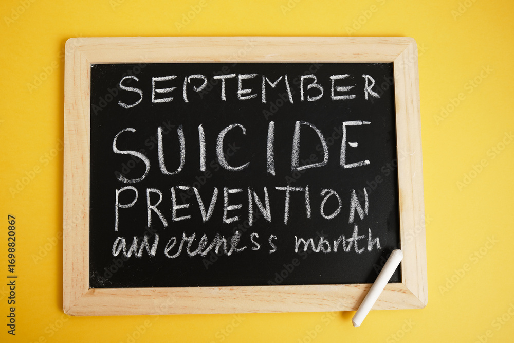 Fototapeta premium suicide inscription 